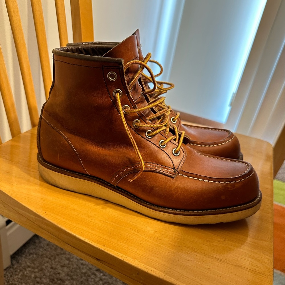 Red Wing 875 Classic Moc Toe Oro Legacy Leather 9.5D